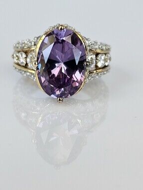 Retired VW Color Change Sapphire 18k Vermeil Ring Size 7